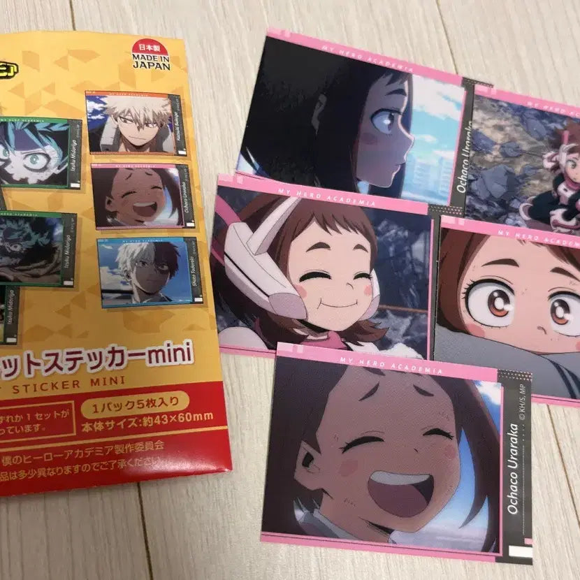 [BUNJANG] My Hero Academia Ochaco Uraraka Memory Cut Sticker Mini / 히로아카 우라라카 메모리컷 스티커 미니