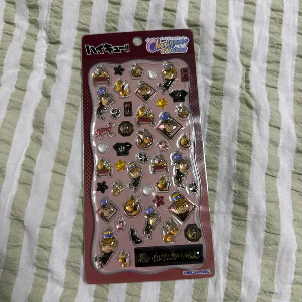 [BUNJANG] Haikyuu Inarizaki 3D Holographic Phone Deco Sticker Set / 하이큐 이나리자키 3D 입체 폰꾸 스티커
