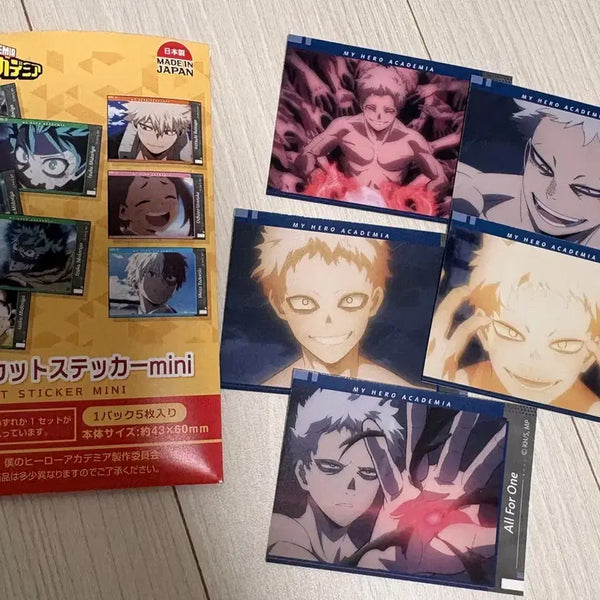 [BUNJANG] My Hero Academia All For One Memory Cut Sticker Mini / 히로아카 올포원 메모리컷 스티커 미니