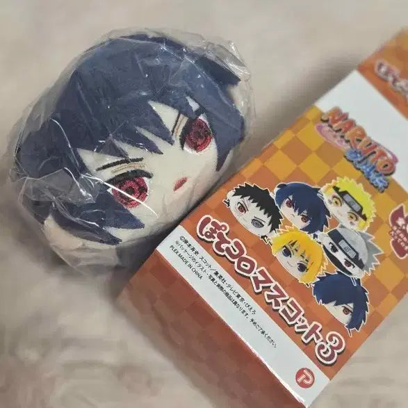 [BUNJANG] Naruto Tsumu PoteColo Sharingan Sasuke Plush (Sealed) / 나루토 쯔무 포테코로 사륜안 사스케 인형미개봉