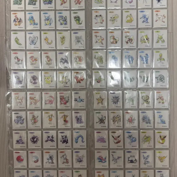 [BUNJANG] Pokemon Artwork 100 Types Tteukbokki Stickers (Includes Mewtwo) / (최저가) 포켓몬 아트워크 띠부씰 전종 100종 (뮤츠 포함)