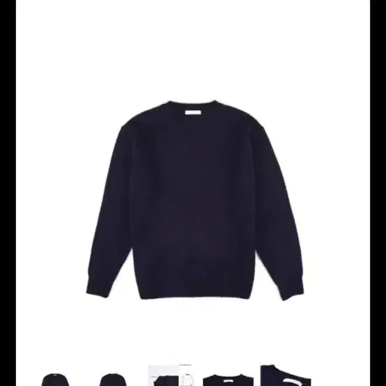 [BUNJANG] WWSM Navy Knit / 월스와일무브먼트 네이비 니트