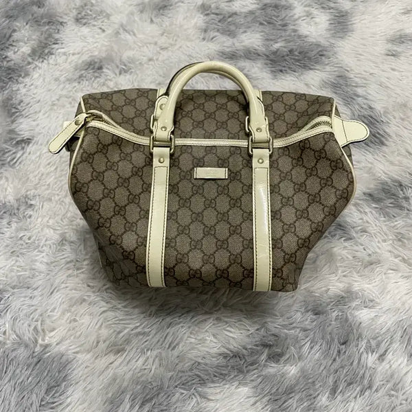 [BUNJANG] Gucci Supreme GG Logo Canvas Boston Bag / 구찌 수프림 GG로고 캔버스 보스턴백 [os]