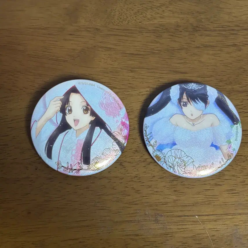 [BUNJANG] Gintama Wedding Can Badge Set - Soyo, Kyubey / 은혼 웨딩 캔뱃지 소요 큐베 일괄