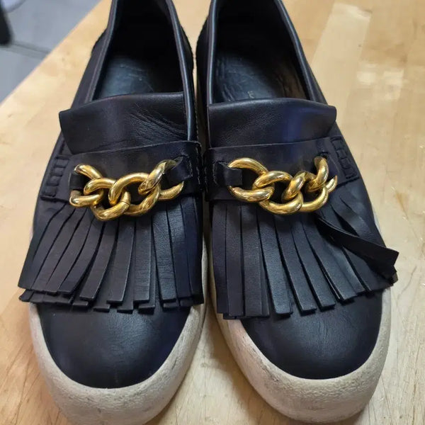 [BUNJANG] Giuseppe Zanotti Black Chain Loafers Size 42 / 주세페자노티 블랙 체인 로퍼 42