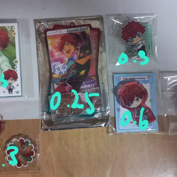 [BUNJANG] Ensemble Stars! Alkaloid Hiiragi Hiiro 7th Anniversary Acrylic Stand & Charm (Korotto) / 앙스타 알칼 히이로 아크릴 스탠드 키링 코롯토 7주년 드림