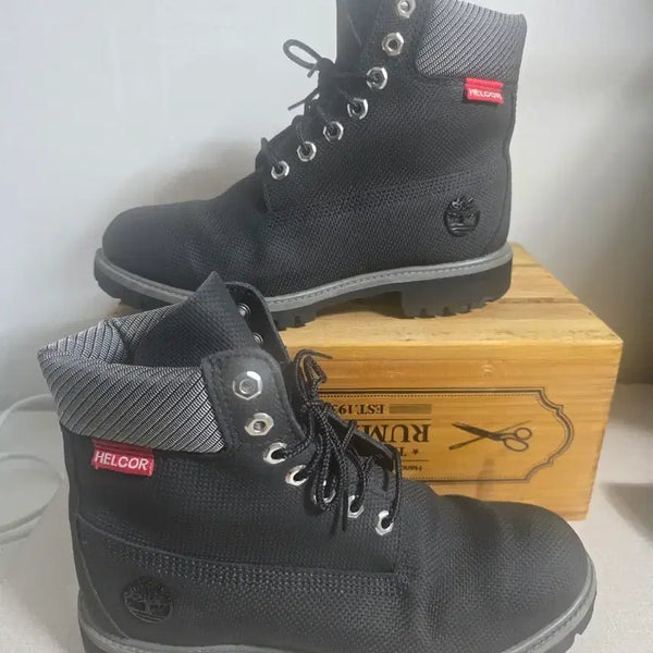 [BUNJANG] Timberland 6-Inch Helcor Black Boots / 팀버랜드 헬코 워커 블랙 260