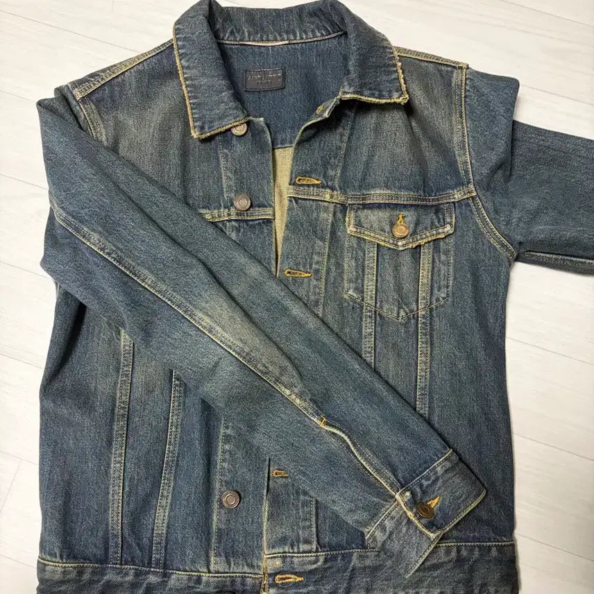 [BUNJANG] Saint Laurent Permanent Denim Jacket / 생로랑 퍼머넌트 데님 자켓
