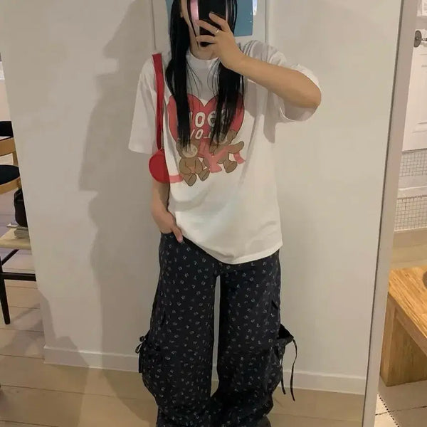 [BUNJANG] Seolo Flower Cargo Pants / 새상품) seolo 플라워 카고팬츠 꽃바지 도매택 서로