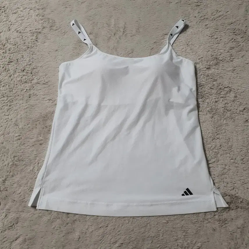 [BUNJANG] Adidas White Sleeveless Top 105 / 아디다스 흰색 나시 탑 105  (397