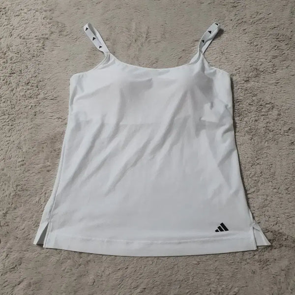 [BUNJANG] Adidas White Sleeveless Top 105 / 아디다스 흰색 나시 탑 105  (397