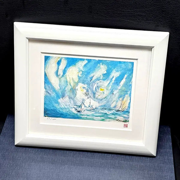 [BUNJANG] Tamanyu Michitsune Limited Edition Giclée Print 'Sea' / [한정판] 일본 유명작가 타마뉴 미치츠네 지클레 판화 바다
