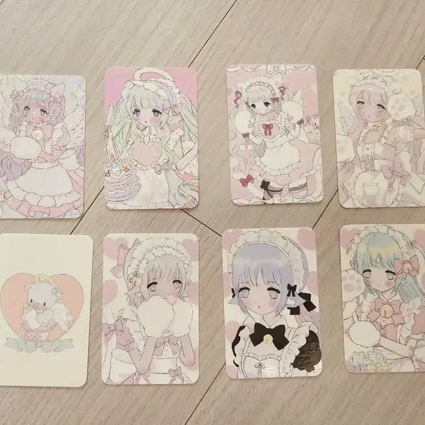 [BUNJANG] Aurora Dream Bundle Set Illustration Photocard / 일괄) 오로라드림 포토카드 해외작가님 소녀 메이드 포카 오일페
