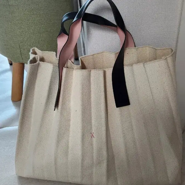 [BUNJANG] Joseph & Stacey Lucky Pleats Canvas Bag / 조셉엔스테이시럭키플리츠 캔버스백