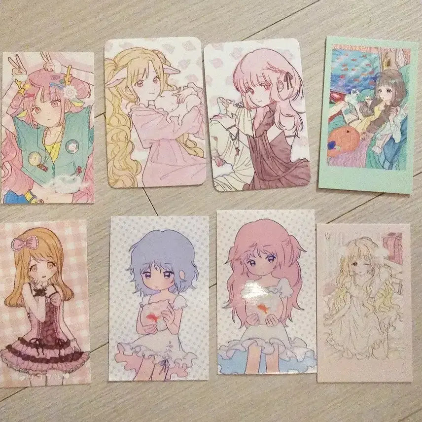[BUNJANG] Riccomaru Discontinued Photocard Sticker Bundle Set / 일괄) 리코마루 단종 포카 스티커 포토카드 소녀 처분