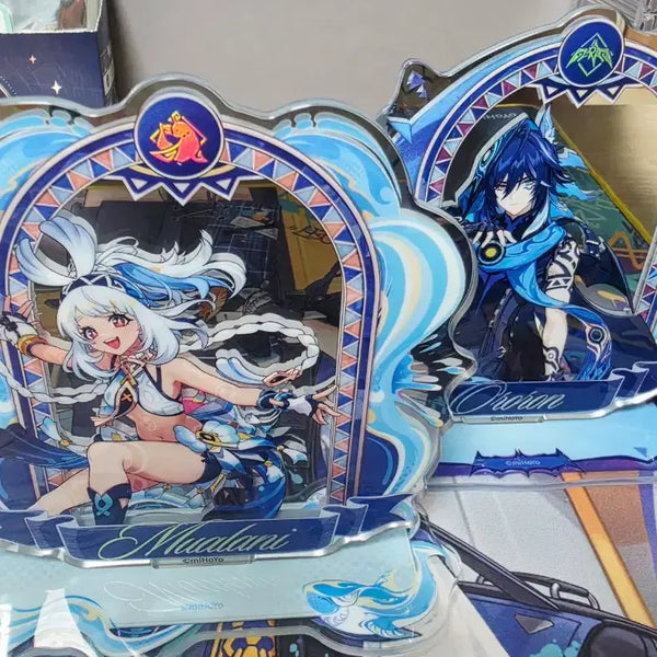 [BUNJANG] Genshin Impact Mom's Touch Collaboration Malani & Olurun Acrylic Stand Bundle / 원신 맘스터치 콜라보 아크릴 말라니&올로룬 일괄