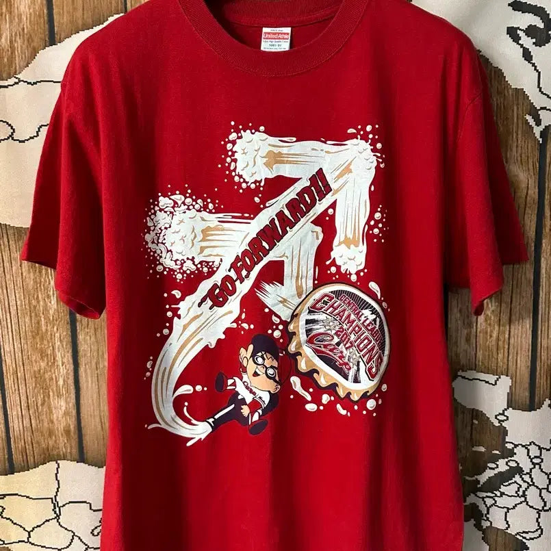 [BUNJANG] Hiroshima Toyo Carp 2017 Central League Champions Commemorative T-Shirt (L) / 2017 히로시마 도요 카프 센트럴리그 우승 기념 티셔츠 L