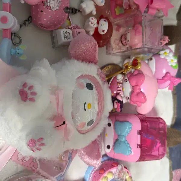 [BUNJANG] My Melody Pink Pouch, Keychain, Jewelry Box, Figure Bundle / 마이멜로디