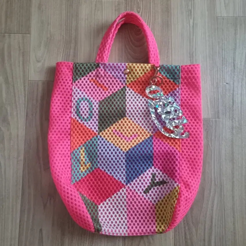 [BUNJANG] Oilily Geo-Patnic Pattern Tote Bag / 오일릴리 매쉬 지오패트닉 토트백