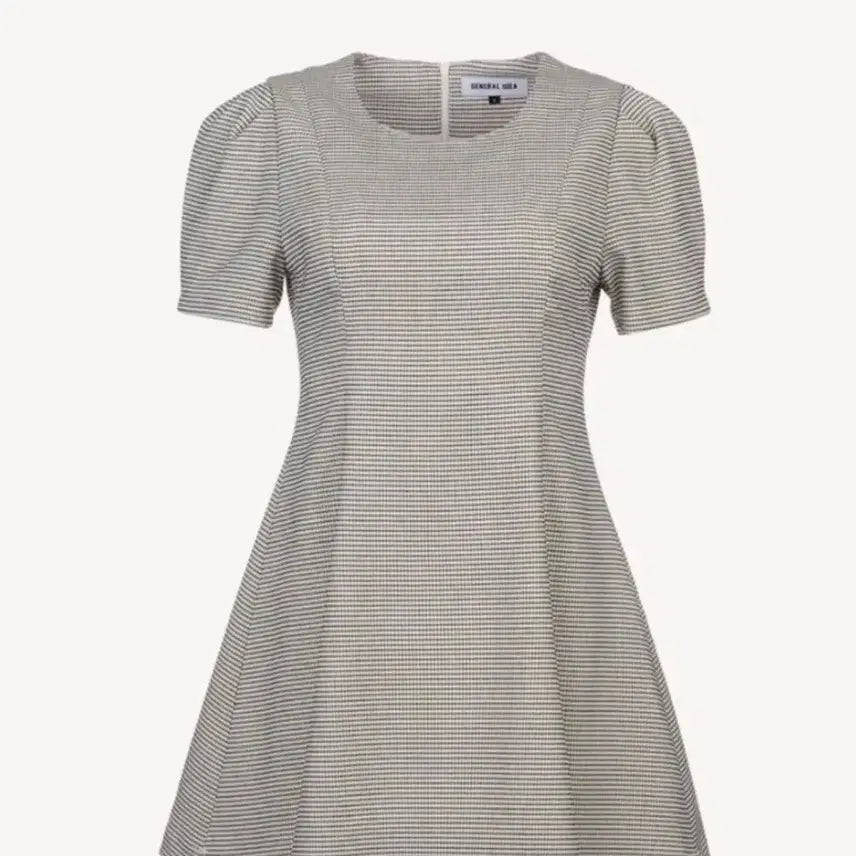[BUNJANG] General Idea Puff Sleeve Tweed Dress M / [미착용/정품] 제너럴아이디어 퍼프소매 트위드 원피스 M