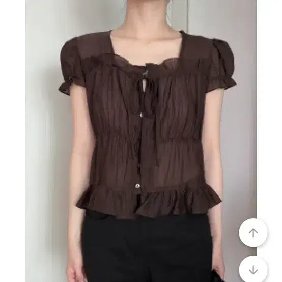 [BUNJANG] Frill Blouse / 프릴 블라우스