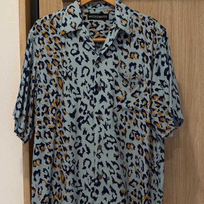 [BUNJANG] Wacko Maria Leopard Pattern Shirt / 와코마리아 레오파드 셔츠