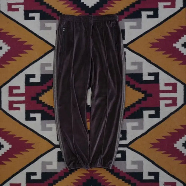 [BUNJANG] BLACKOUT Velour Pants Brown / [M] 블랙아웃 벨루어 팬츠 브라운