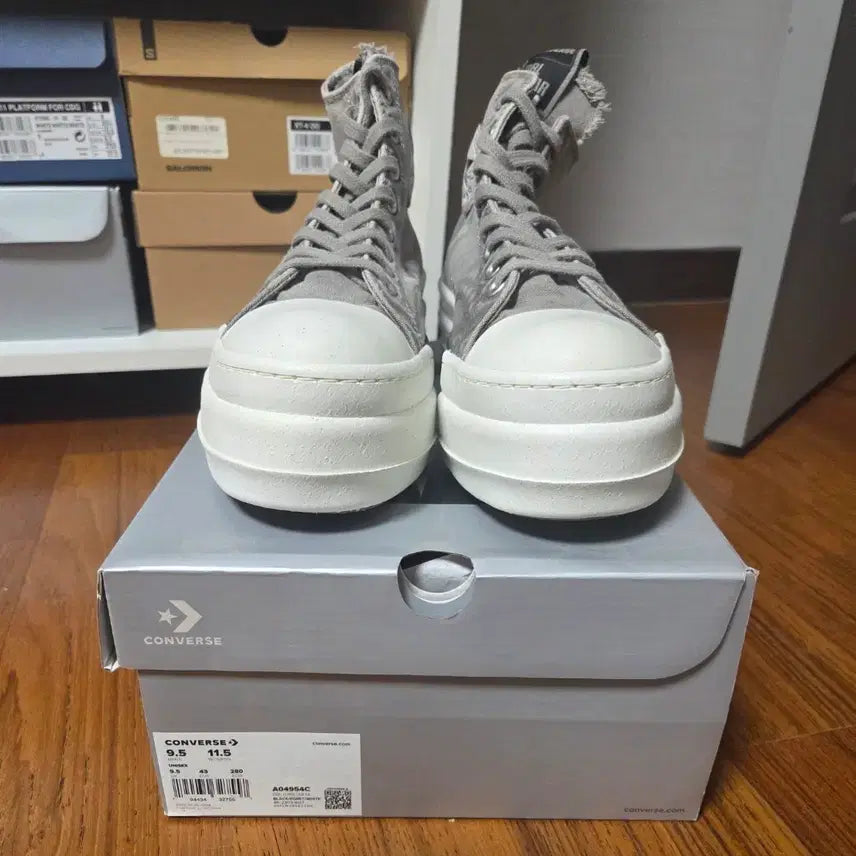 [BUNJANG] Converse x DRKSHDW Double Darkstar Overdyed Chuck 70 High Concrete / [새상품] 컨버스 x 다크쉐도우 더블 다크스타 오버다이 척 70 하이 콘크리트