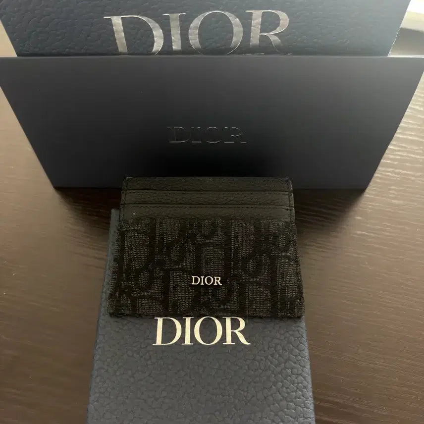 [BUNJANG] Dior Oblique Card Holder Black / 디올 오블리크 카드지랍 블랙