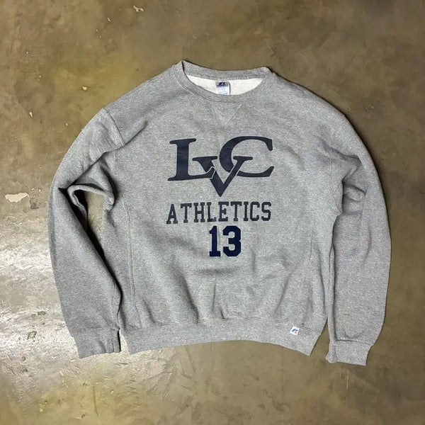 [BUNJANG] Russell Athletic LVC Athletics Grey Sweatshirt / 러셀 애슬레틱 LVC 애슬레틱스 13 그레이 스웨트셔츠