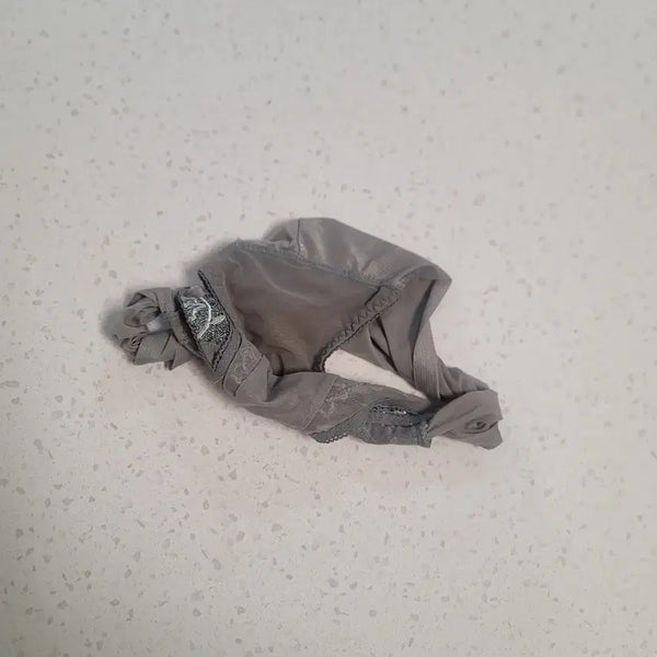 [BUNJANG] Women's Used Lace Hem Panty - Grey / 그레이색 레이스 헴 여성중고팬티
