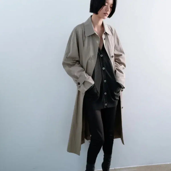 [BUNJANG] Monoha Trench Coat Khaki Beige / 모노하 트렌치코트! 얼바닉30 문달 낫띵리튼 에토스 lfm 악토브헤 쎄모먼