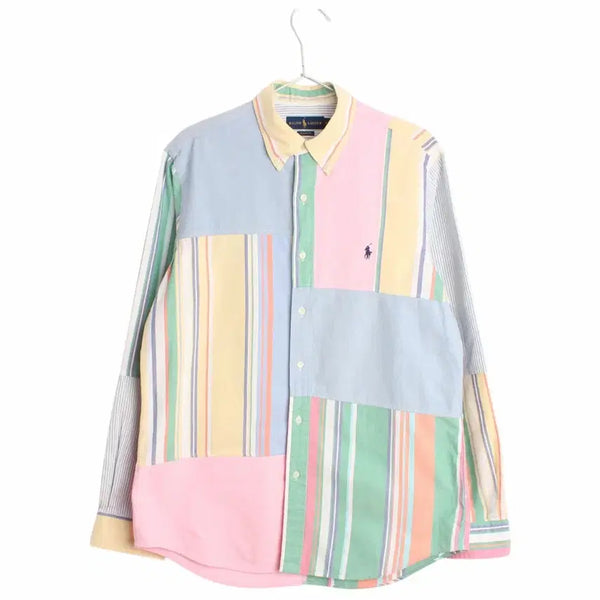 [BUNJANG] Polo Oxford Multi Stripe Shirt - Size M / M 폴로 옥스포드 멀티 스트라이프 셔츠