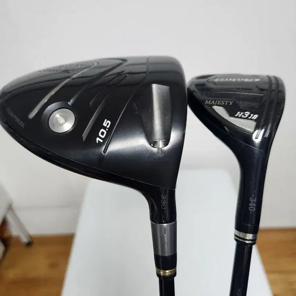[BUNJANG] Majesty Conquest Driver 10.5° & 3-Wood 18° Set / 남성 마제스티 드라이브. 우드. 커버