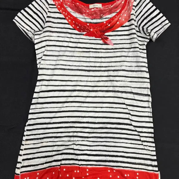 [BUNJANG] Paul Smith Trompe-l'œil Stripe Tunic Top / 폴 스미스 PAUL 스카프 프린트 트롱프뢰유 스트라이프 튜닉 탑