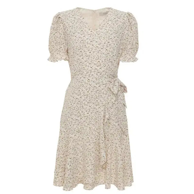[BUNJANG] Satin One-Piece Dress Cream / 샤틴 원피스 66 크림
