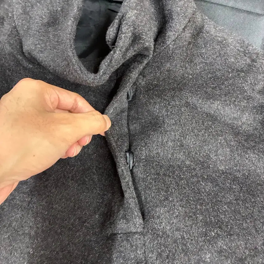 [BUNJANG] Theory Halyn Wool Angora Cashmere Drape Cape Coat / 띠어리 할린 울 앙고라 캐시고라 드레이프 케이프 코트