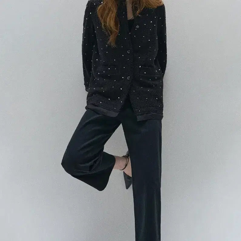 [BUNJANG] TIME HOME LANVIN Crop Wide Denim Pants / 한섬 랑방 크롭 와이드 데님 팬츠