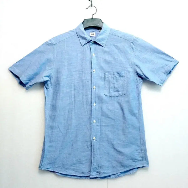 [BUNJANG] Uniqlo Men's Linen Shirt / 유니클로 남성린넨셔츠100 린넨 남방