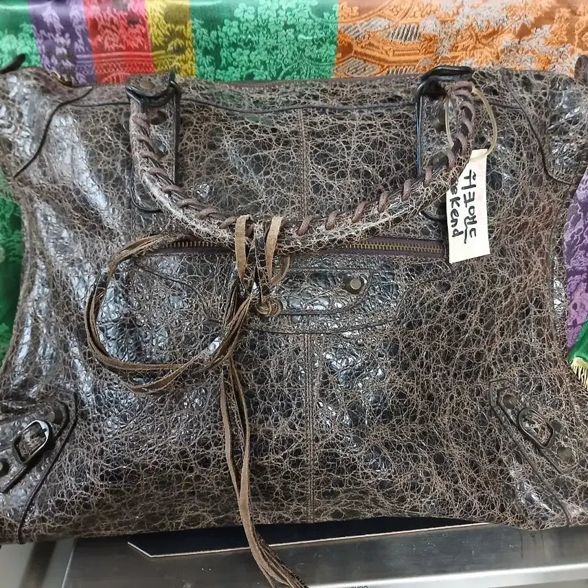 [BUNJANG] Balenciaga City Bag Brown Leather / 발렌시아가 시티백 브라운