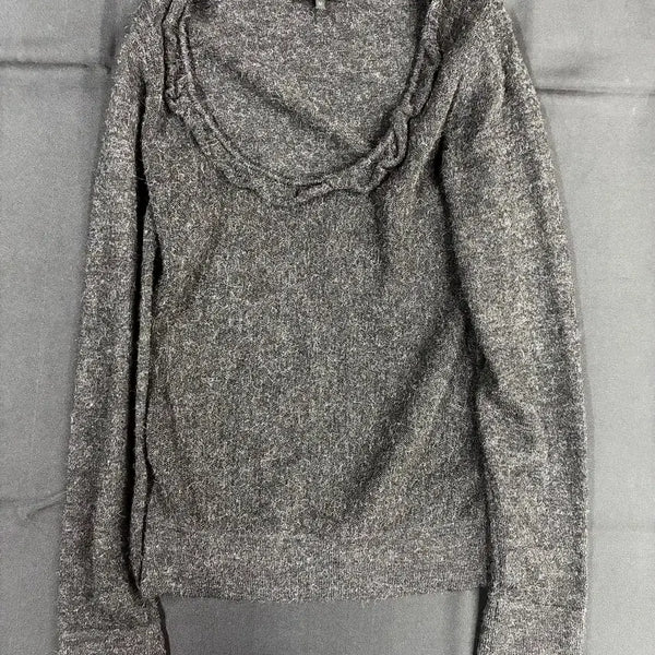 [BUNJANG] A.P.C. Alpaca Wool Ruffle Neck Knit / A.P.C. 이탈리아 메이드 알파카 울 러플 넥 니트