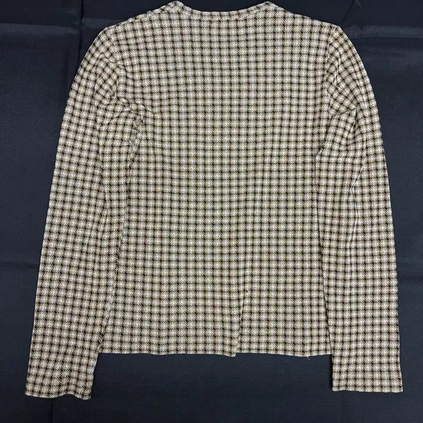[BUNJANG] Comme des Garçons Tricot Check Puff Shoulder Top / 꼼데가르송 트리콧 체크 퍼프 숄더 톱