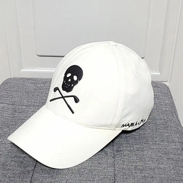 [BUNJANG] Mark &ロナ White Cotton Ball Cap Hat / [마크앤로나] 골프 모자 볼캡 흰색