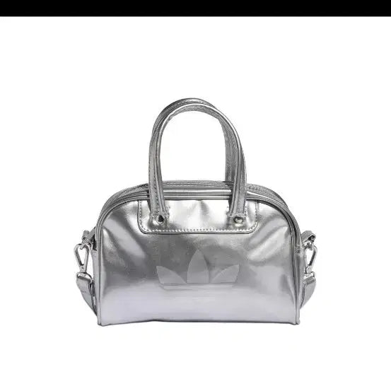 [BUNJANG] Adidas Silver Mini Boston Bag / 아디다스 실버 미니 보스턴백 새상품