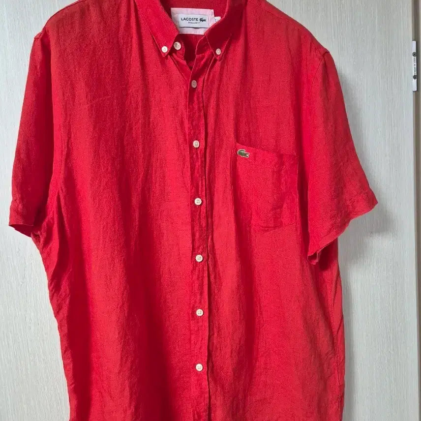 [BUNJANG] Lacoste 100% Linen Shirt XL / 라코스테  린넨 셔츠  린넨남방 100프로 XL