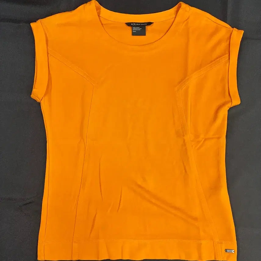 [BUNJANG] Armani Exchange 2016 SS Orange Panel Cut Stretch Top / 2016 SS 아르마니 익스체인지 오렌지 패널 절개 스트레치 탑