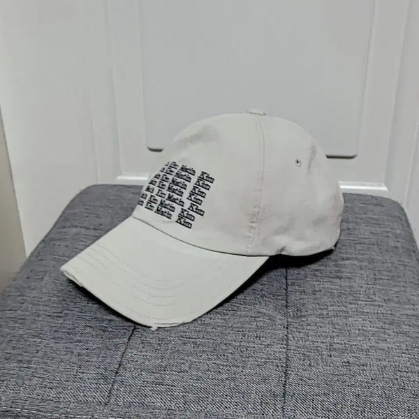 [BUNJANG] Matinkim Lettering Washed Ball Cap / [마뗑킴] 레터링 워시드 볼캡