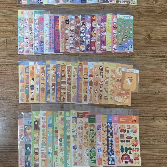 [BUNJANG] Korean Artist Seal Sticker Set / 국내작가 씰 스티커 110장 새상품 반값