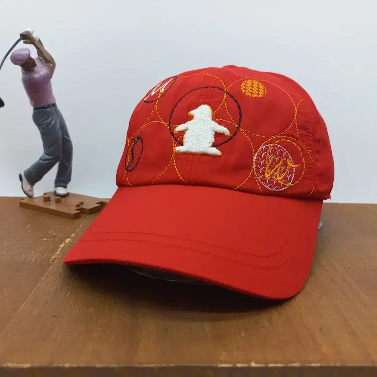 [BUNJANG] Munsingwear Grand Slam Functional Tour Outdoor Sports Baseball Cap Golf Ball Cap Red / 먼싱웨어 그랜드슬램 기능성 투어 아웃도어 스포츠 야구모자 골프 볼캡 레드