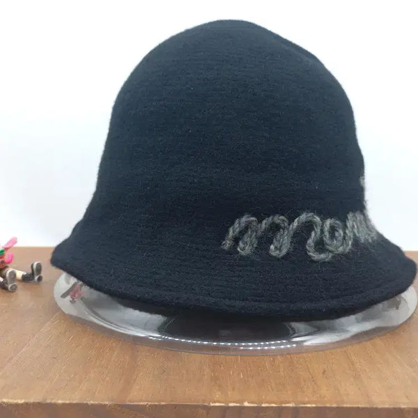 [BUNJANG] Meminn Wool 80% Mix & Match Bucket Hat - Black / 미민 Meminn 울 80% 믹스매치 데일리 버킷햇 벙거지 모자 블랙